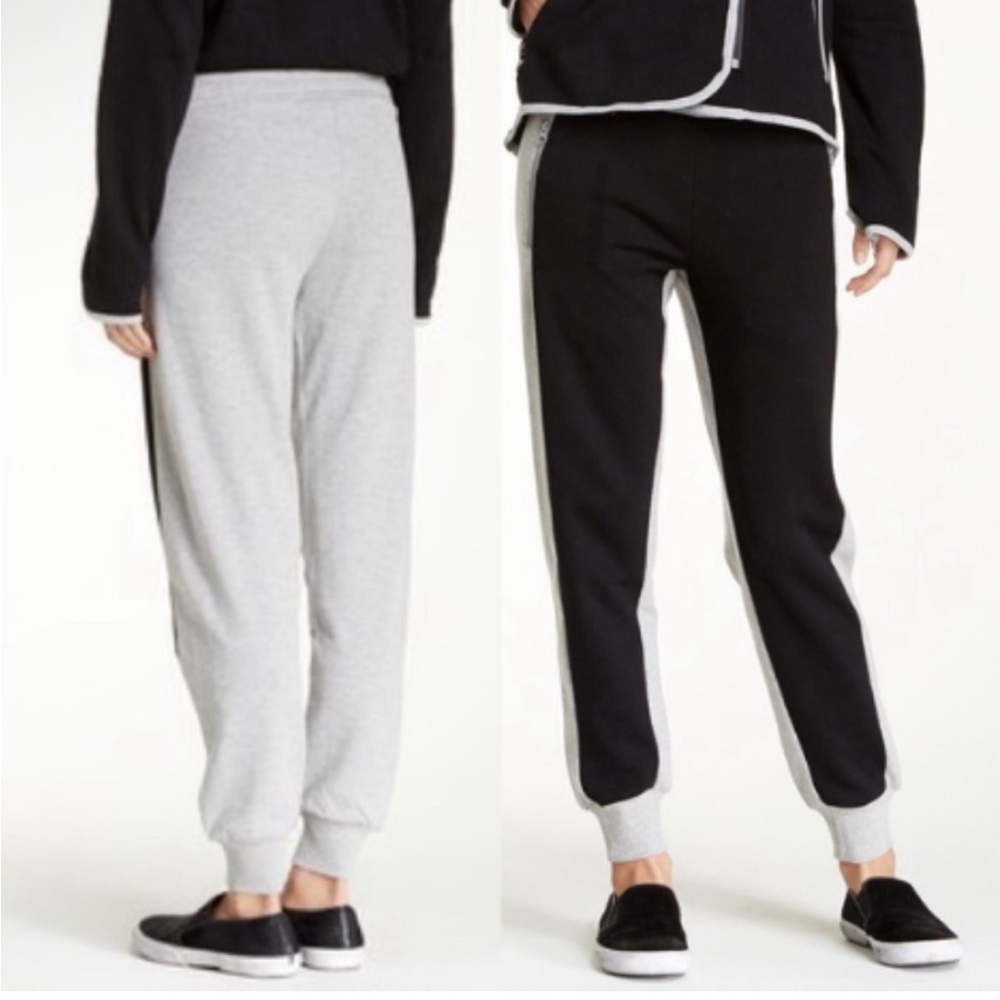 Vertigo Soft Color Block Black/Grey Joggers
